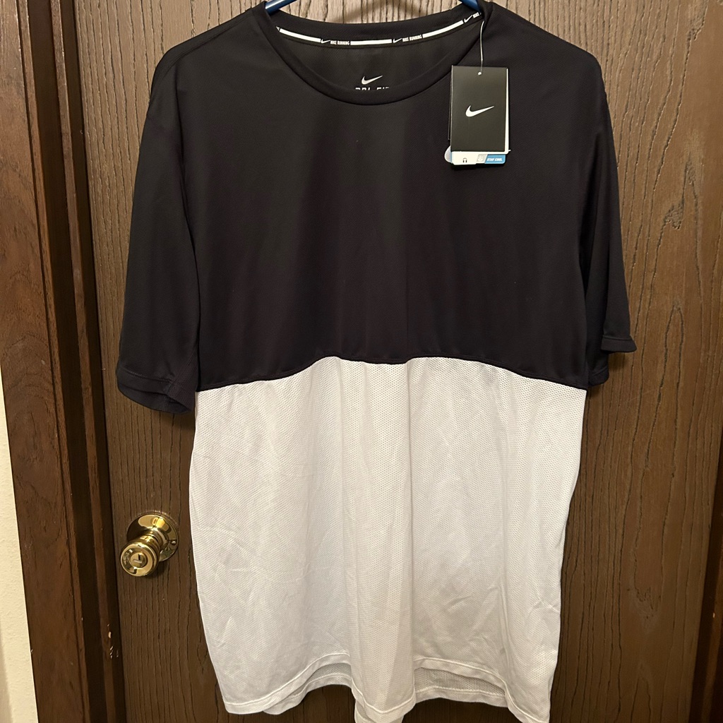 Nike Running Dri-Fit Men’s Black White Xl Shirt